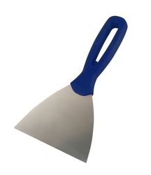 Espátula Reta Aço Inox com Cabo de PVC